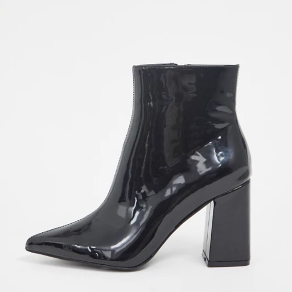 Public Desire Black Patent Boots